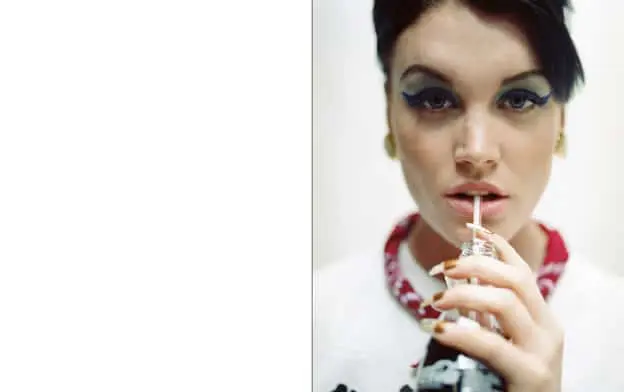 coco wears Vintage Jumper from Beyond Retro, scarf stylist’s