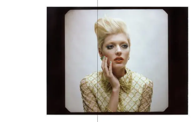 Sophie wears beaded dress from Relik London, earrings by Gogo Philip