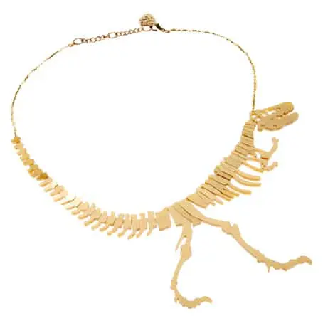 Tatty Devine’s prehistoric adventure….T-Rex Necklace