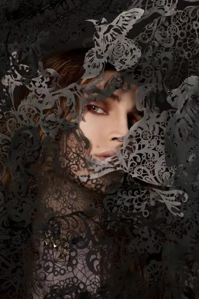 Veil by Lydia Freeborn; Shirt by Ivory Jar