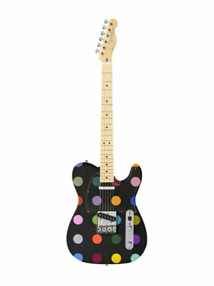 Damien Hirst Art Guitars for Joe Strummer