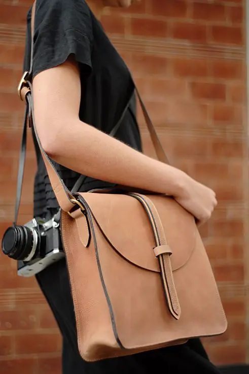 M Hulot leather bags