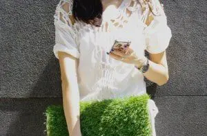 grass handbag