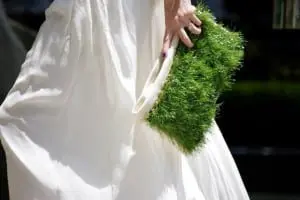 grass clutch bag