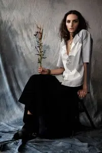 shirt by Clara Martin, skirt by Marta Cesaro, socks by Burlington, sandals by Anatomic, bracelets by Topman, chain by Jacey Withers