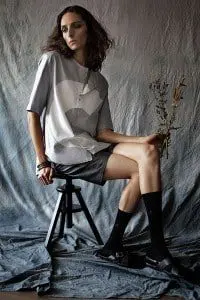 shirt by Clara Martin, shorts by Ingo Vintage, socks by Burlington, sandals by Anatomic, bracelets by Topman