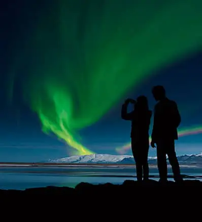 Iceland – Witness the northern lights as you bathe in the secret lagoon