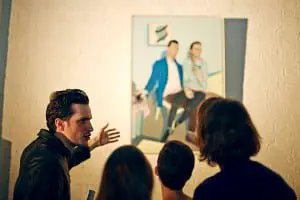 Fragments Of curated by Marine Tanguy Tristan-Piggott-discussing-his-work-at-the-FRAGMENTS-OF-opening-party-CREDIT--MOLLY-GIBSON