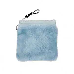 Faux-fur Womens fashion accessories Romy London, Powder Blue