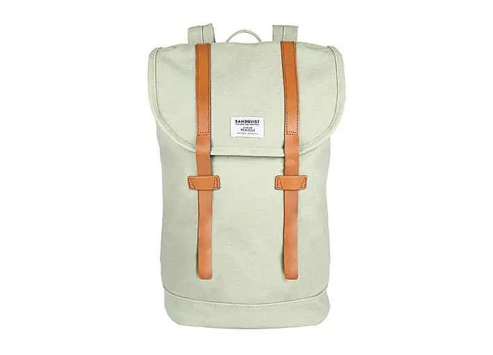 Swedish Sage Green Sandqvist backpacks: Spend time outdoors