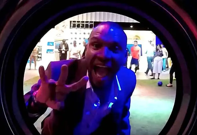 Footballer Eric Abidal takes the Beko Challange