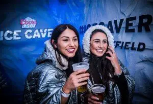 party in an Ice Cave