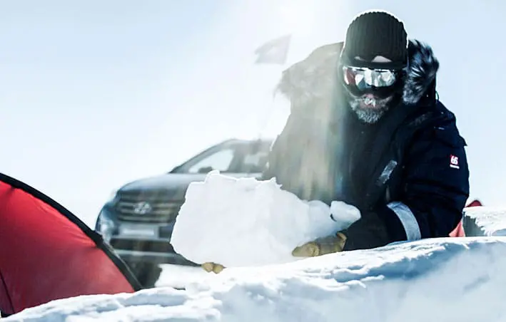 The grandson of Shackleton drove a car across Antarctica