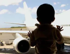 flying with kids