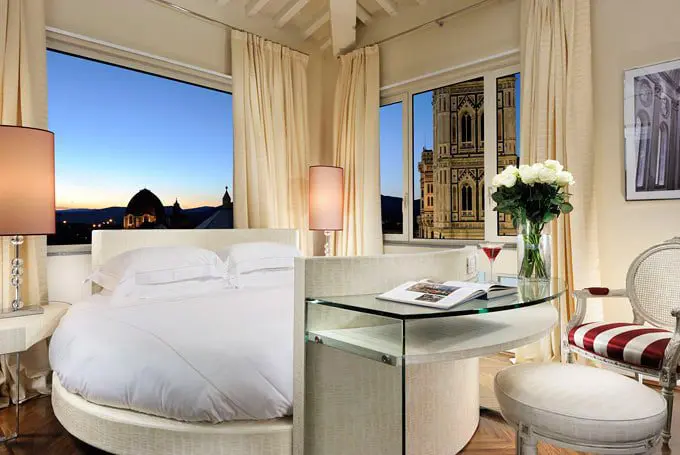 The luxury rooms of Hotel Brunelleschi