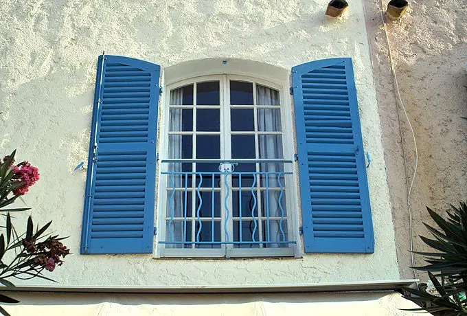 shutters or curtains