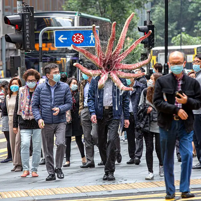 The surrealist artist creating coronavirus inspired artwork