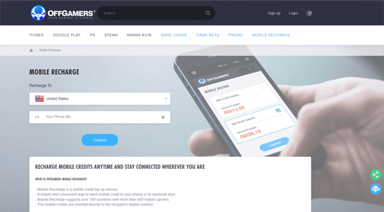 Recharge Mobile Phone Online