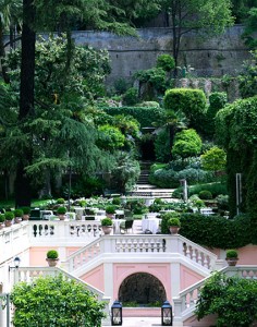 hotel garden in rome