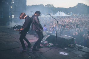 Catfish and the Bottlemen perform at sunset on the second day of Festival No.6