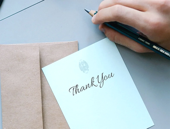 thank you note