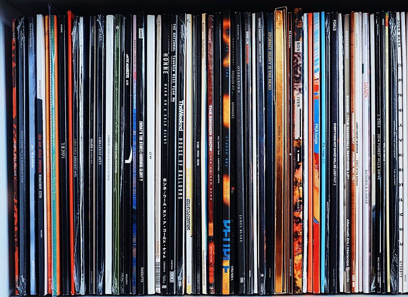 vinyl records back