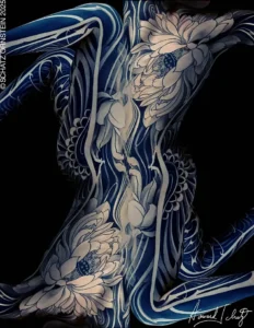 Illustrated Woman by Howard Schatz