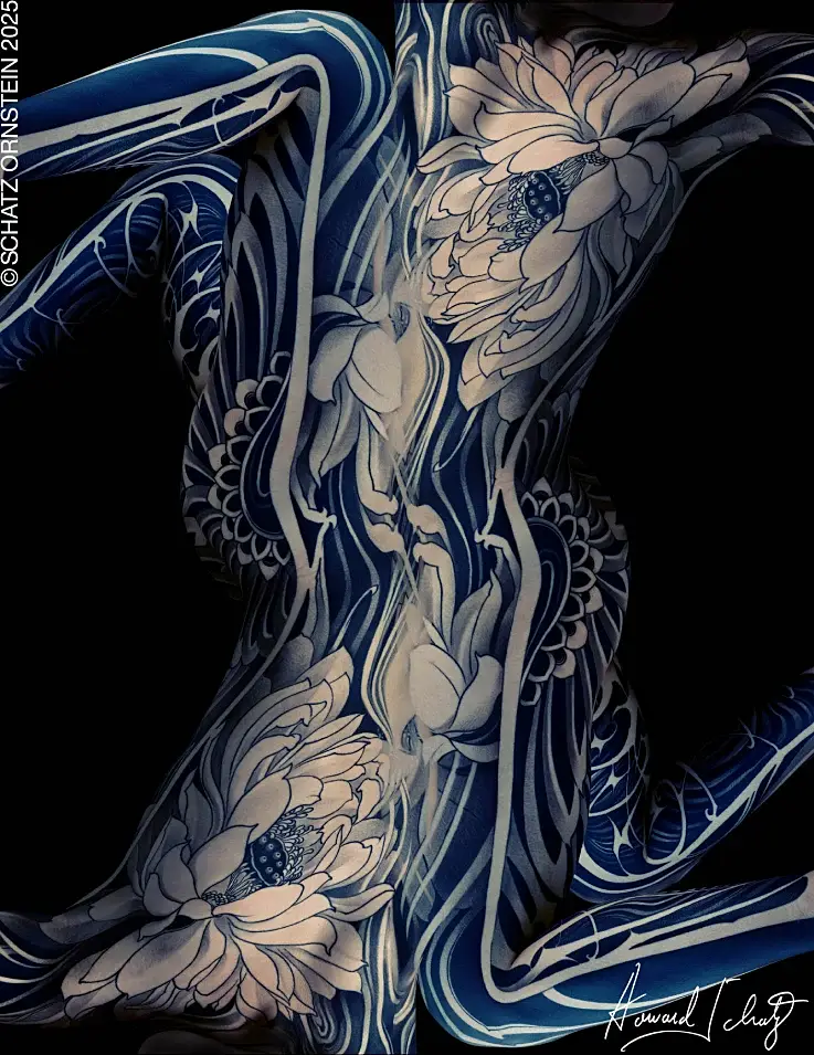 Illustrated Woman by Howard Schatz