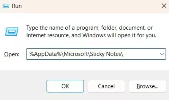 Sticky Notes on Windows