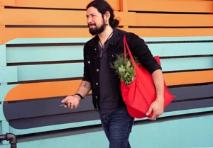 Refined Men Choosing Totes