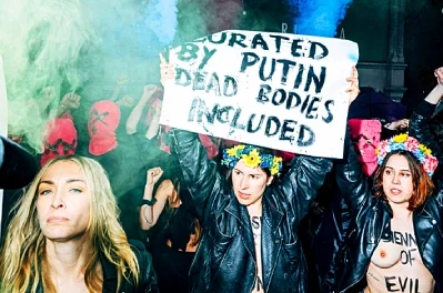 Pussy Riot storm the Russian Pavilion at the Venice Biennale