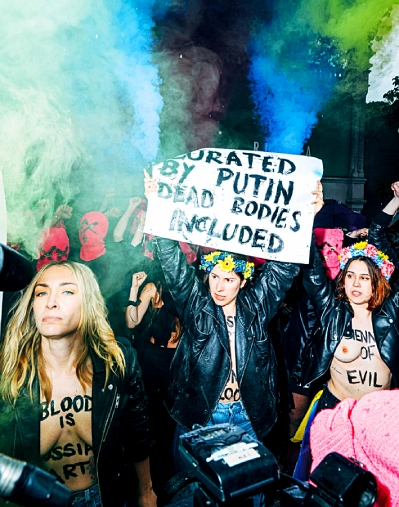 Pussy Riot storm the Russian Pavilion at the Venice Biennale